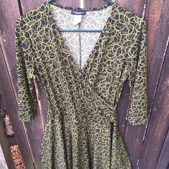 Perseption Concept Green & Black Dress Size S - Picture 2 of 12